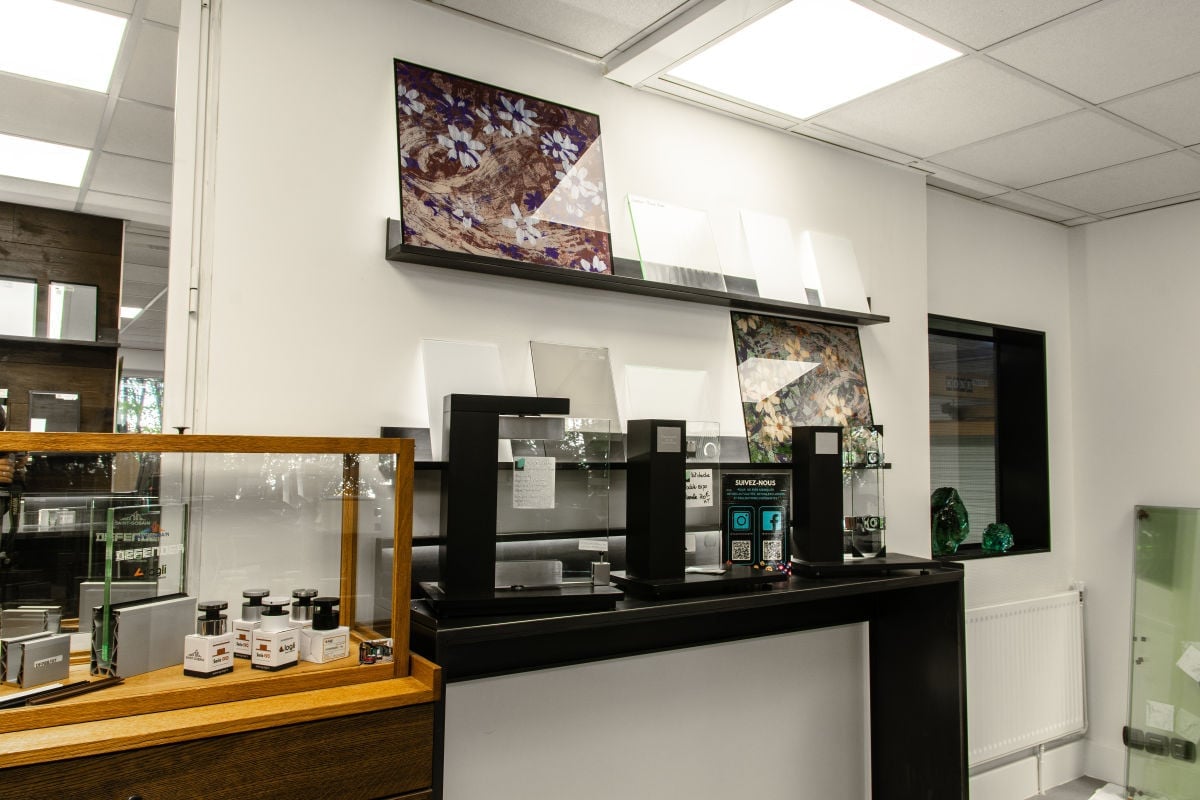 Showrooms Reverchon Le verre mais aussi tout ce qui l'accompagne